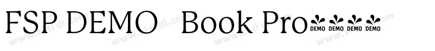 FSP DEMO   Book Pro字体转换